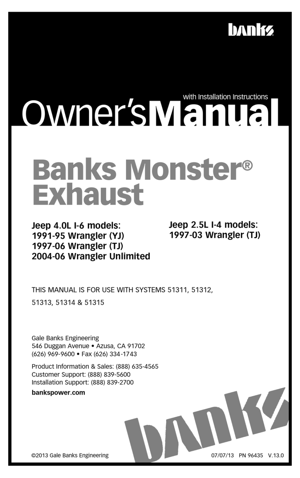 Picture of: BANKS – WRANGLER (YJ) OWNER’S MANUAL Pdf Download  ManualsLib