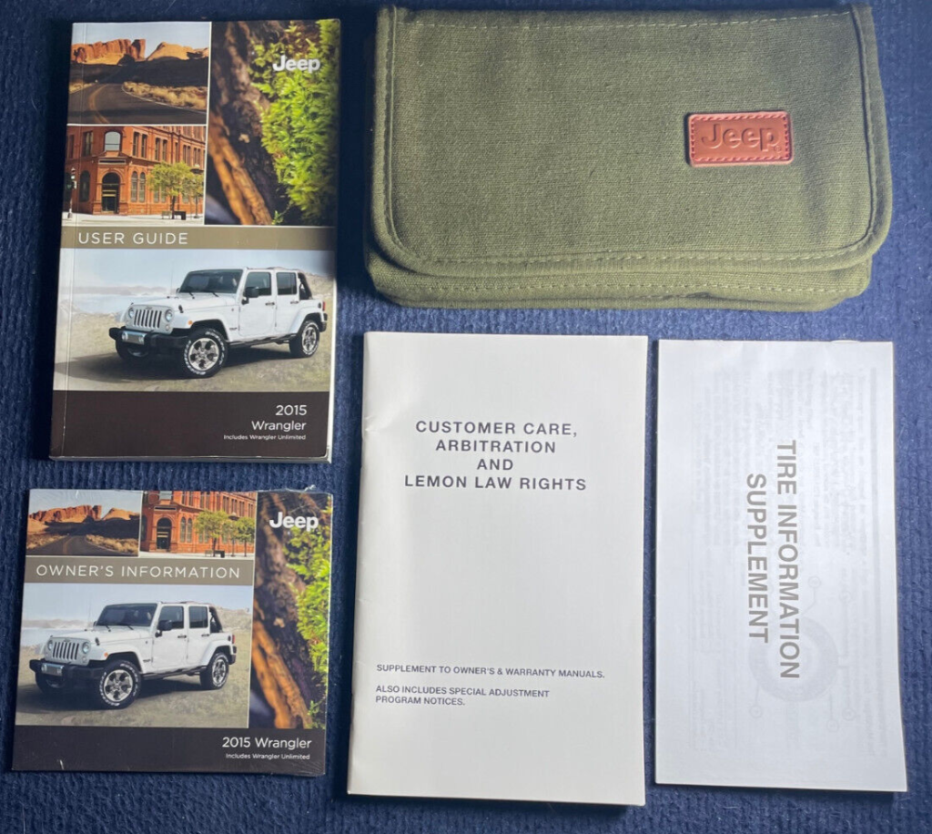 Picture of: Jeep Wrangler Owner&#;s Manual User Guide Book Set OEM