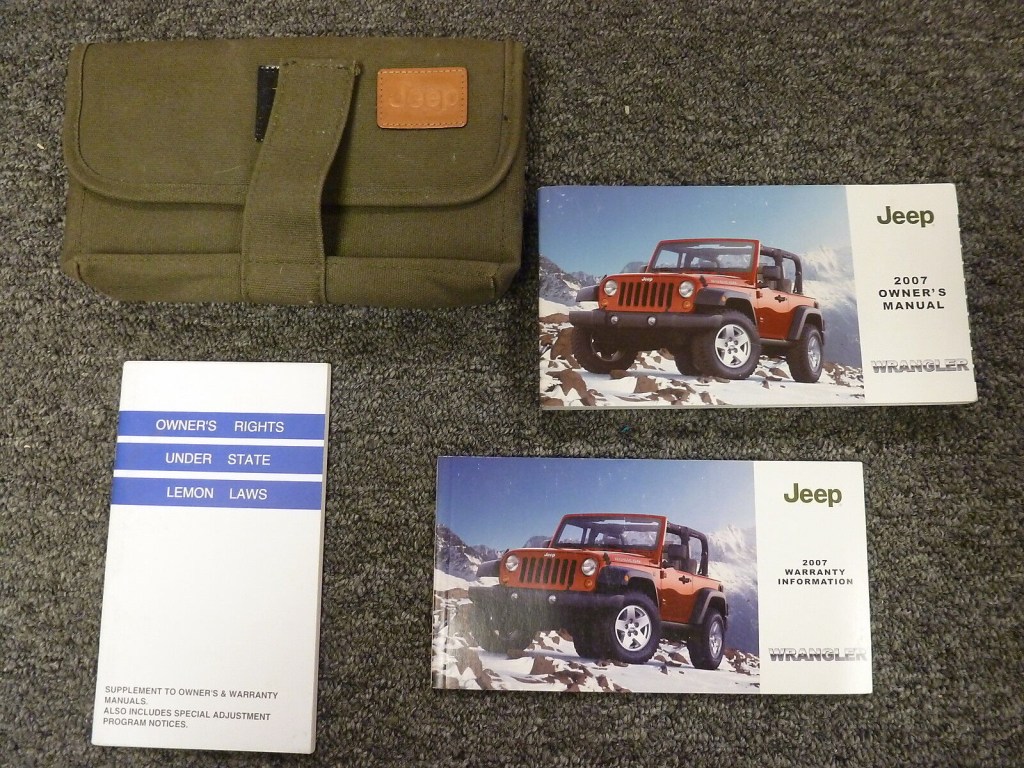 Picture of: Jeep Wrangler Owner Manual User Guide Unlimited X Sahara Rubicon