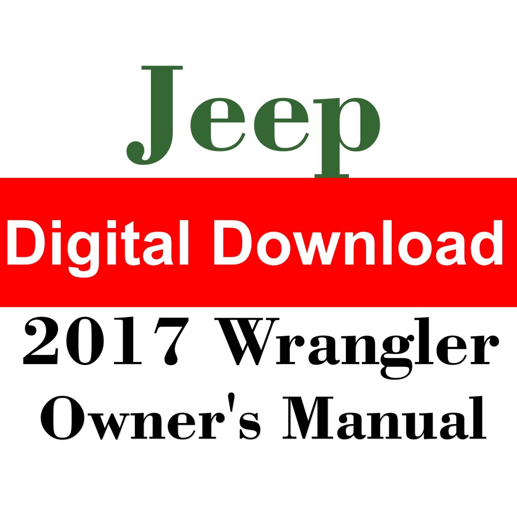 Picture of: Jeep Wrangler Owners Manual PDF Digital Download – Etsy Australia