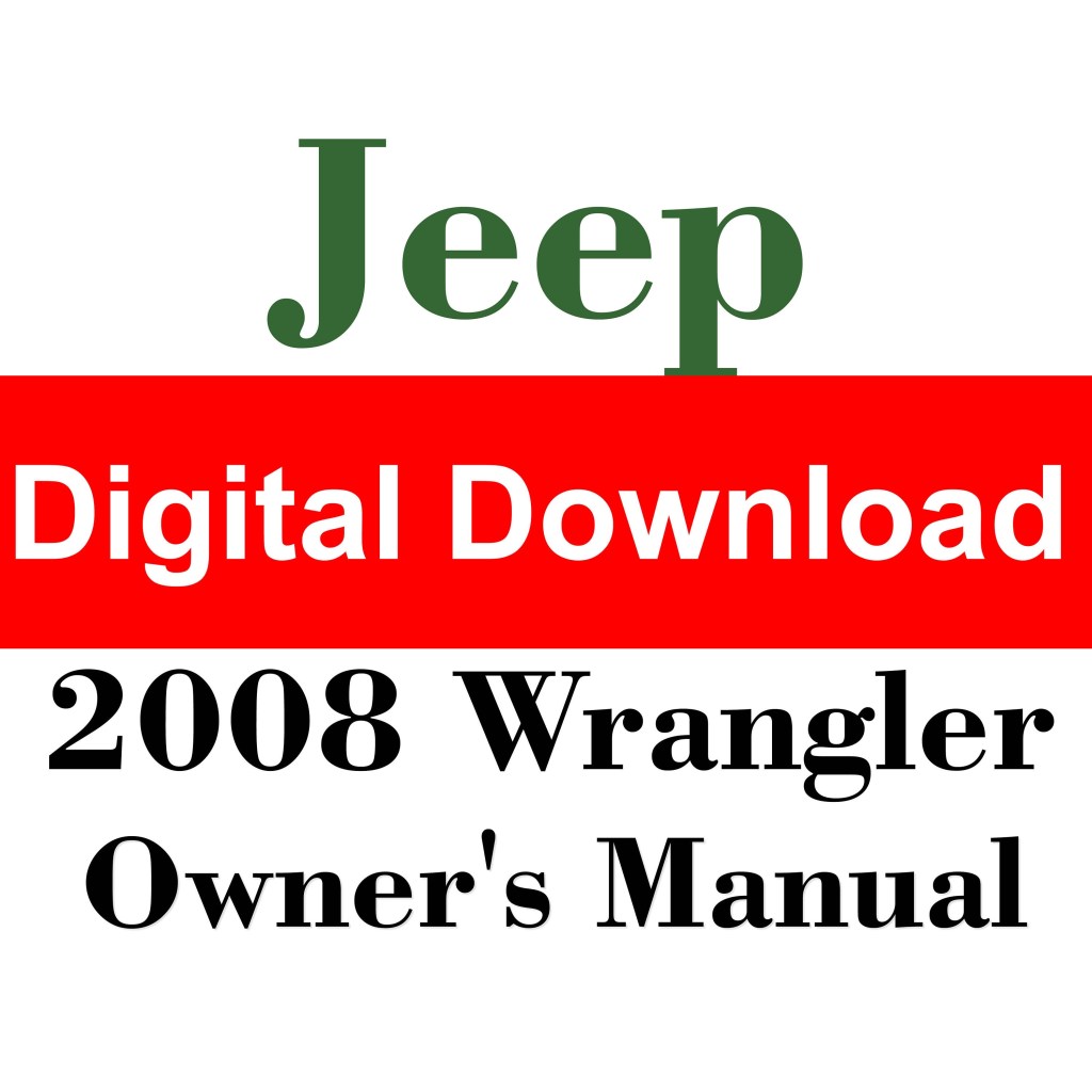 Picture of: Jeep Wrangler Owners Manual PDF Digital Download – Etsy