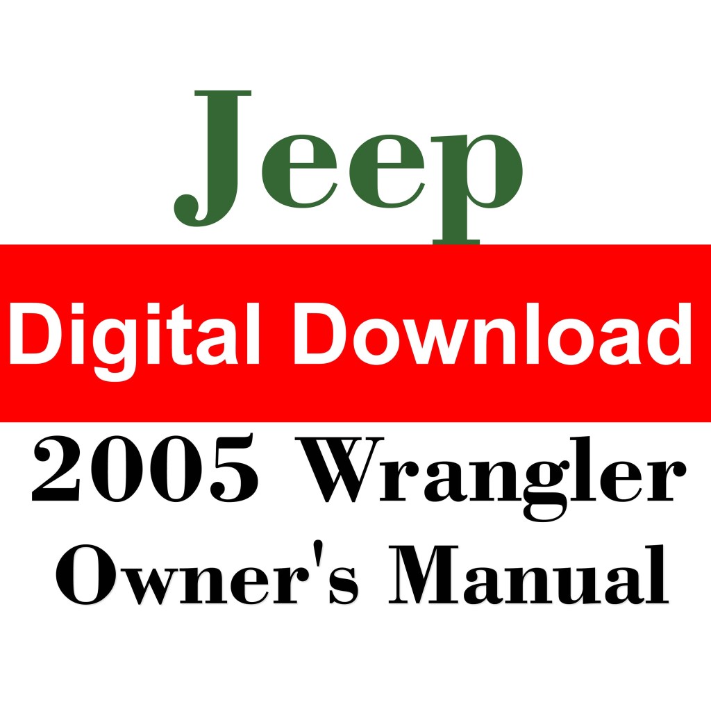 Picture of: Jeep Wrangler Owners Manual PDF Digital Download – Etsy