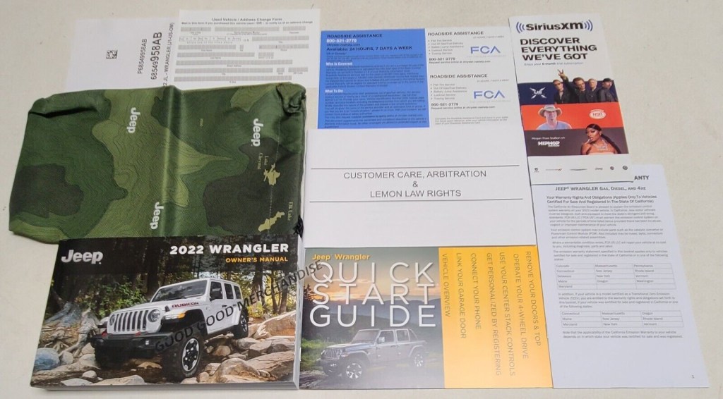 Picture of: JEEP WRANGLER OWNERS MANUAL V I UNLIMITED RUBICON SAHARA SPORT WD  WD
