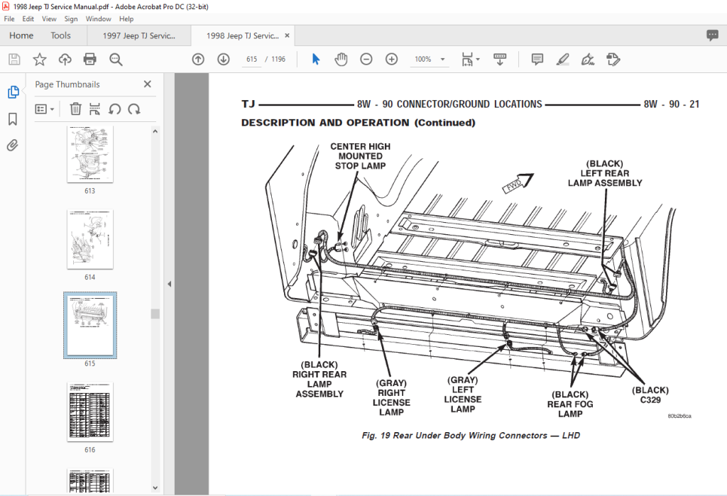 Picture of: Jeep Wrangler TJ Service Manual – PDF DOWNLOAD – HeyDownloads
