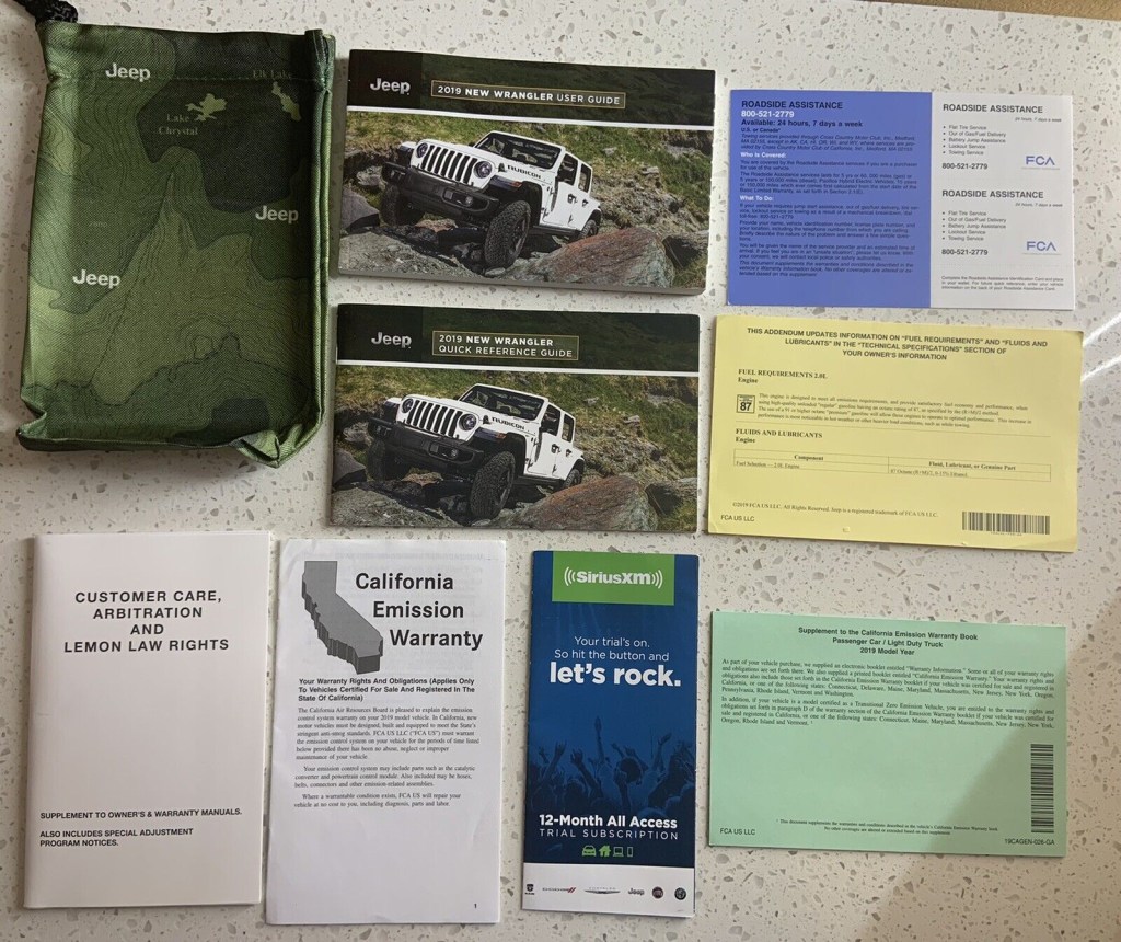 Picture of: JEEP WRANGLER USER GUIDE OWNERS MANUAL OPERATORS BOOK SET  eBay