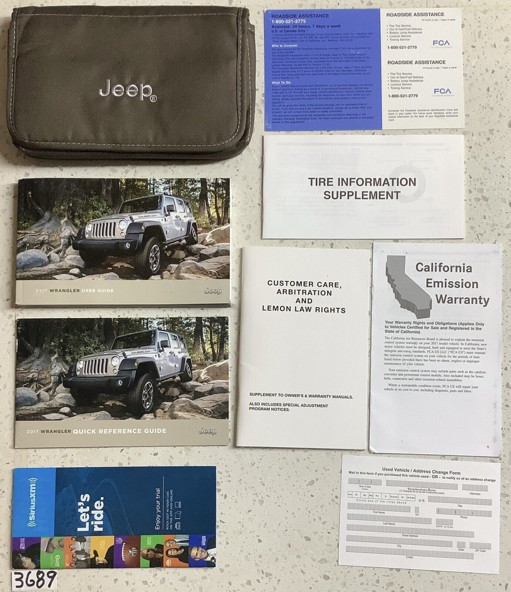 Picture of: JEEP WRANGLER USER GUIDE/OWNERS MANUAL OPERATORS USER GUIDE BOOK SET