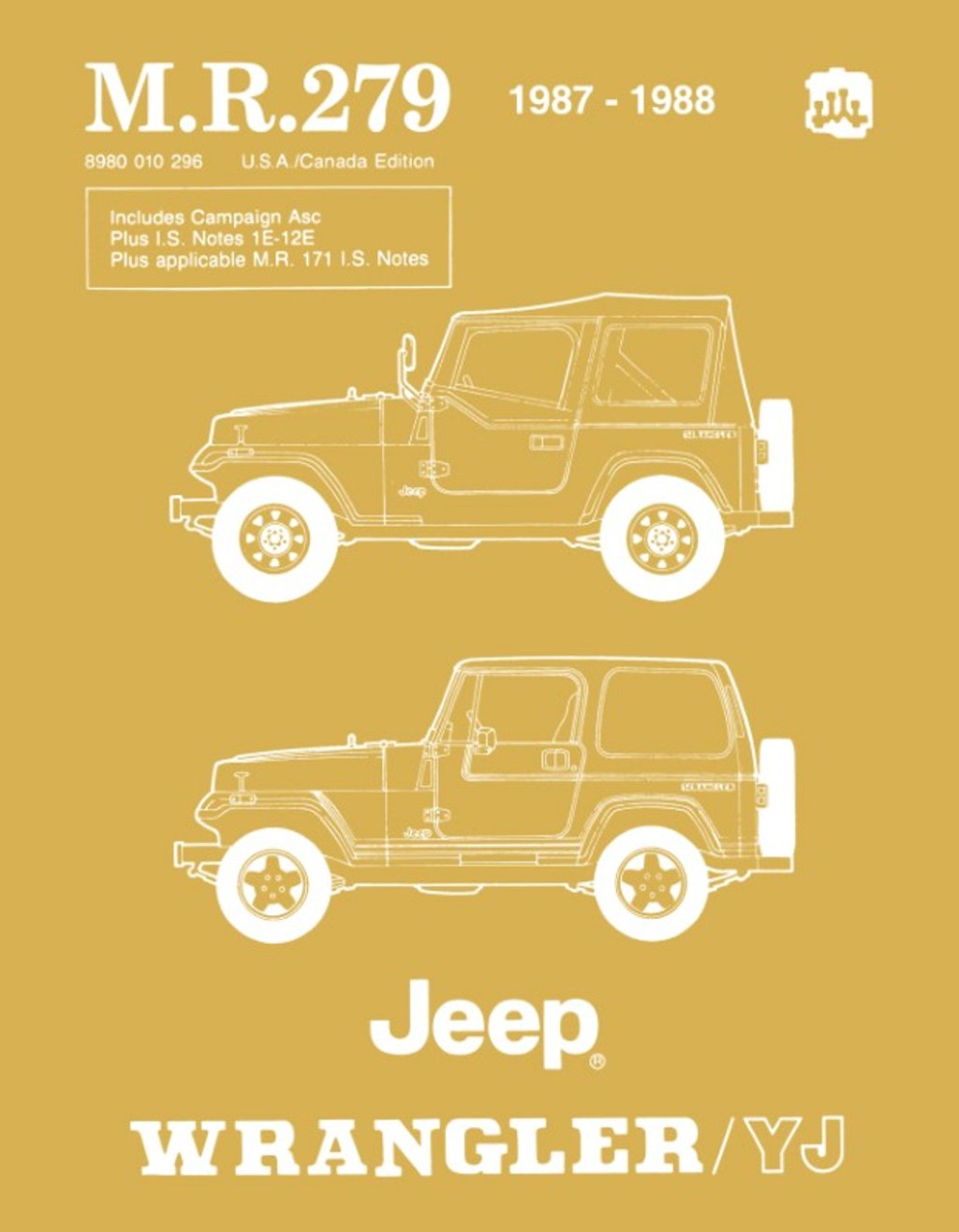 Picture of: –  Jeep Wrangler / YJ Service Workshop Manual