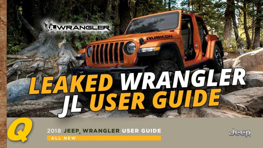 Picture of: Leaked!  Jeep Wrangler JL User Guide and Owner’s Manual
