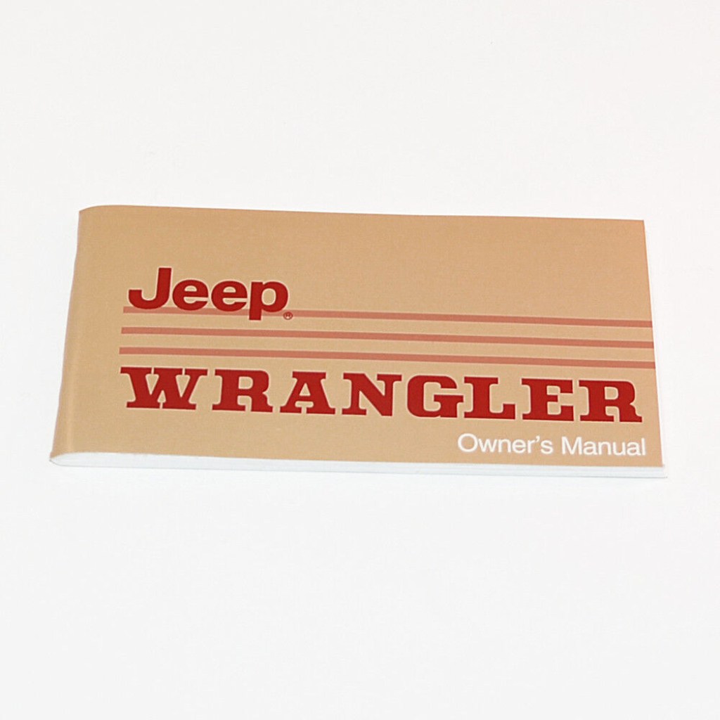 Picture of: –  Owners Manual for Jeep Wrangler YJ